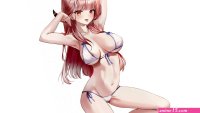 Wallpaper kawaii girl hot sexy pink hair boobs anime big boobs for mobile and desktop section resolution 3840x2160