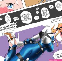 highres 1girl bdsm blindfold bondage bound breasts comic female focus forced orgasm full body gagged hitachi magic wand kidnapped lying pussy juice sex toy vibrator