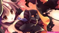 Wallpaper : illustration anime girls Halloween big boobs stockings Kami no Ue no Mahoutsukai Fushimi Rio mangaka 1920x1080