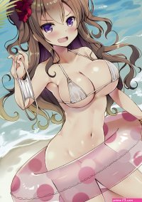 mori airi bikini top bottomless censored swimsuits