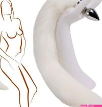 : 40CM Butt Plug Fox Tail Removable Artificial Handmade Anime Cospaly Fox Anal Plug Tail Smooth Anal Plugs COS Erotic Anal Plugs Tail Fox Tail Anal Plugs : Health Household