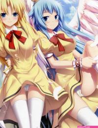 eushully yakuri yano mitsuki kamidori alchemy meister elizasrain melodieana angel cameltoe pantsu seifuku thighhighs undressing wings crease screening