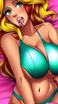 Porn image of cumshot anal gape cum in pussy big cock after sex hair big tits anime created by AI