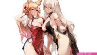 girl hot sexy fox boobs woman anime pretty 3840x2160