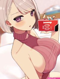 big boobs butt crack anime anime girls digital art artwork 2D portrait display Virgin Killer Sweater