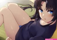 small boobs thighs the gap curvy P!nta anime anime girls digital art artwork 2D Fate series FateGrand Order Ushiwakamaru Fate fan art POV
