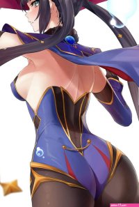 Anime girls Genshin Impact Mona Genshin Impact ass Hotate-chan pantyhose HD phone wallpaper