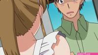 Modest anime girl in stockings enjoys fucking