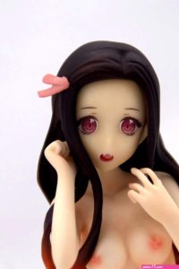 Demon Slayer: Kimetsu no Yaiba Nezuko Kamado flat chested 16 naked an