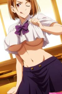 Nobara Kugisaki Sex in Classroom