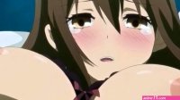 Anime girl with big boobs loses virginity thanks to college mate