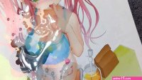 Anime girl cum tribute