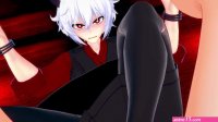 All Girls From Helltaker Give You a Footjob Hentai POV