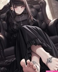 So I heard you like goth girls feet by ShuchuZel on DeviantArt