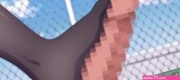 Busty chick with white hair gives a footjob and fucks outdoors