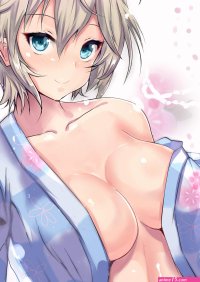 Wallpaper : anime girls THE email protected THE email protected Cinderella Girls cleavage no bra open shirt underboob undressing yukata anastasia idolmaster 2000x2824