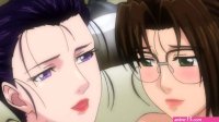 Double MILF blowjob for big cock photographer