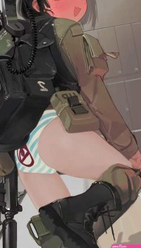 Walking in on a soldier getting undressed Polilla Original free hentai porno xxx comics rule34 nude art at HentaiLib.net