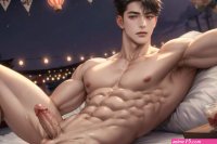 JohnyL on X: AI pics of a handsome guy lying on an outdoor bed in semi realistic style nsfw naked nude male men AIPicture AIgays anime ikemen handsome