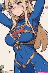 Supergirl tied ashamed and orgasm by SuperHeroineAI on DeviantArt