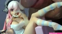 Cumshot on anime figure Compilation