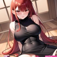 Red Hair Cum Juicy Pussy Anime Masterpiece Best Quality 1girl Huge Breasts Pussy Dildo Vaginal 1 4 Masturbation Red Eyes 1288223063