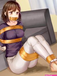 Anime Girl Sock Bondage