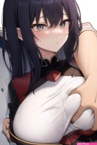 Boob Squeeze by LunarSunflowers on DeviantArt