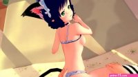 Cute cat girl Cyan Hijirikawa gets fucked from your POV lets you cum inside her pussy