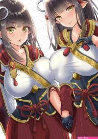 HD wallpaper: boobs big boobs breast press anime anime girls Monster Hunter
