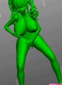 3D Print Ready Sexy Nude Anime Girl Lin HQ 3D- Cults