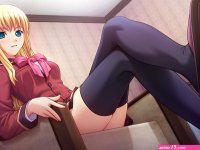 400 amishiro anna blonde hair blue eyes game cg kanojo to kanojo to watashi no nanabi lilies project long hair thighhighs