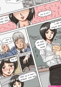 Trap teacher in toilet porn comic