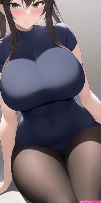 HD wallpaper: anime anime girls AI art big boobs vegefish solo artwork