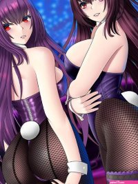 HD wallpaper: anime anime girls bunny ears bunny suit boobs big boobs