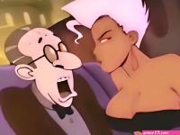 BALLS SQUEEZING EBONY Spicy City Cartoon Anime BALLBUSTING groins squeezed