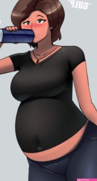 Stress Eating with Aunt Cass Belly Expansion Comic