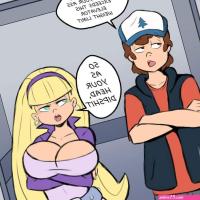 dipper pines and pacifica northwest gravity falls drawn by banjabu