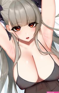 Anime girl in Naked