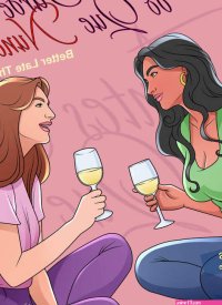 Porn comic Better Late Than Never. Sex comic best friend came
