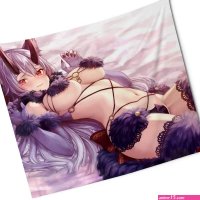 Hot Anime Girl Poster NSFW Waifu with Big Boobs Sexy Hentai Art for Adults