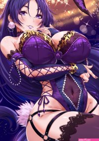 Wallpaper : anime girls Fate Grand Order Minamoto no Yorimitsu Fate bunny ears sakiyamama big boobs purple hair long hair 1000x1414