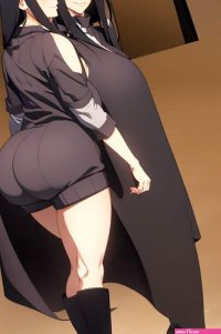 Mikasa ackerman naked big ass big boobs showing the ass. Back veiw