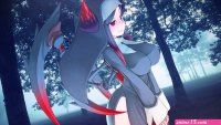 huge breasts anime girls digital art HD Wallpaper