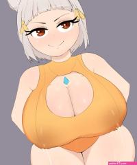 Anime Girl with Big Tits