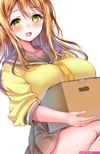 school uniform white background big boobs anime girl anime yellow eyes boobs 1957x3000 HD Phone Wallpaper