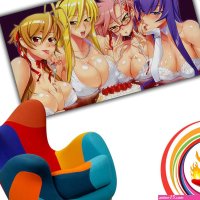 Highschool Of The Dead Hot Girls Boobs Anime Poster
