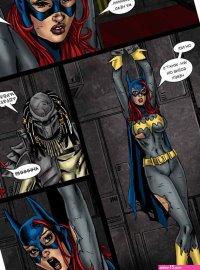 Rare superheroine in bondage cartoon