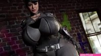 Cat Woman get a big dick in her ass