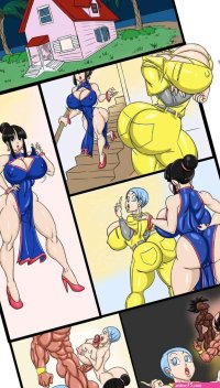 Porn comic Bulma and Chichi Tag Team. Sol1Sun Sex comic hot MILF beauties